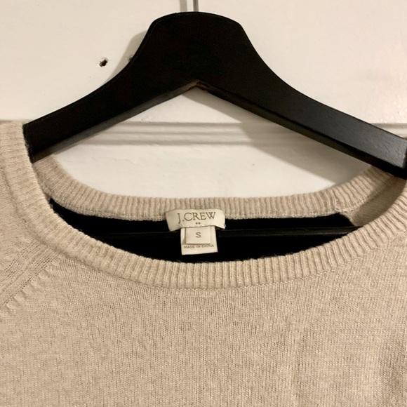 J Crew Black and Tan Color-block Wool-Blend Sweater with Elbow Pads - Picture 4 of 6